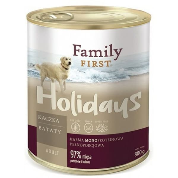 Våt mat Family First FF-19001 Anka Sötpotatis 800 g