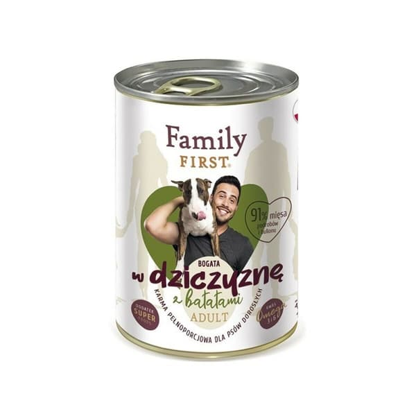 Våt mat Family First FF-19040 Kött Vildsvin Sötpotatis 400 g