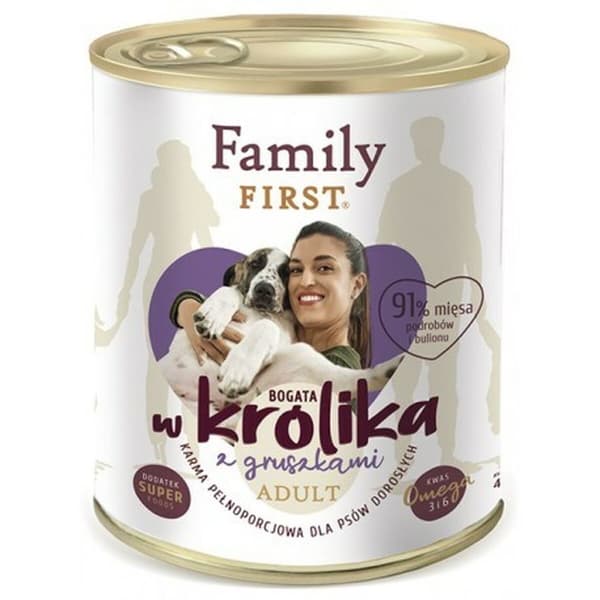 Våd mad Family First FF-19033 Kanin Pære 800 g