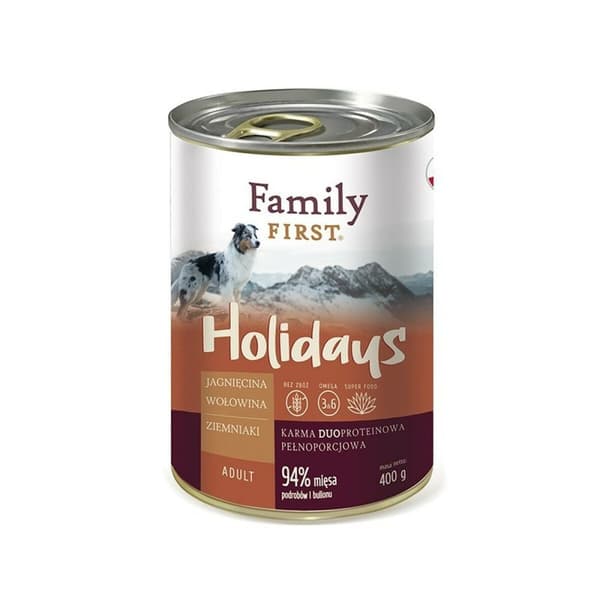 Kostea ruoka Family First FF-19016 Nauta Karitsa Perunat 400 g
