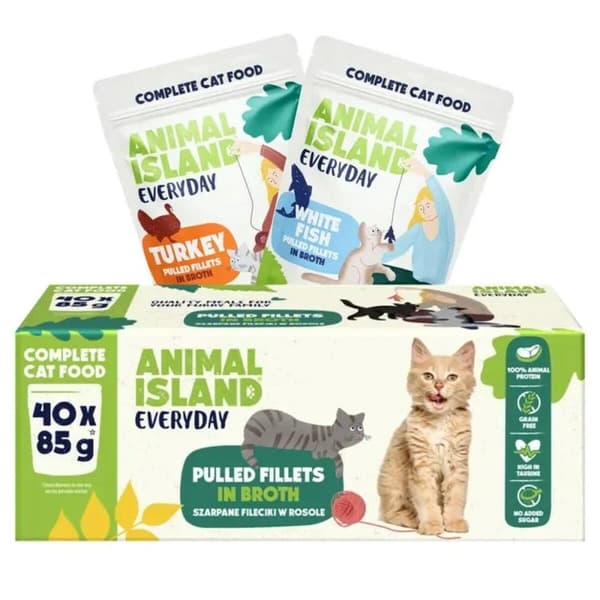 Kattmat ANIMAL ISLAND Turkey 40 x 85 g