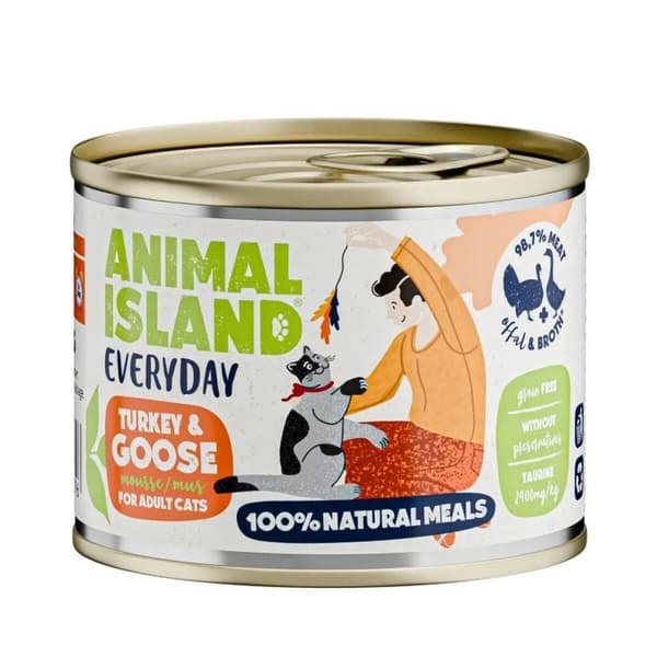 Kattmat ANIMAL ISLAND Turkey 200 g
