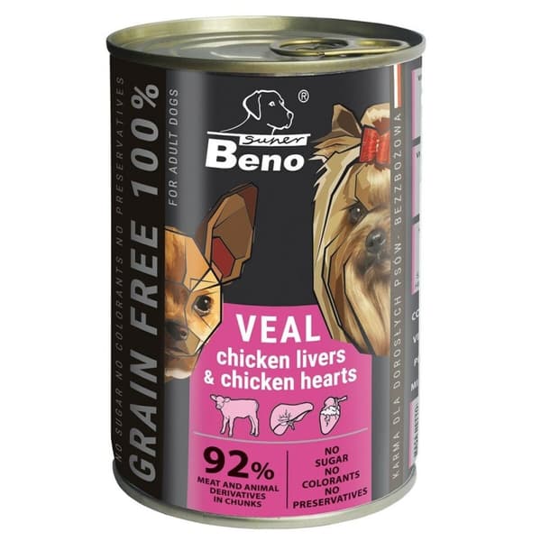 Våd mad Certech SUPER BENO Oksekød