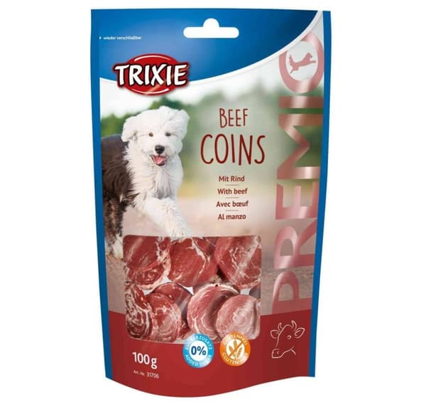 Herkku koirille Premio naudanlihakolikot, 100 g
