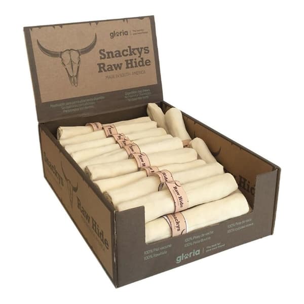 Hundgodis Gloria Rawhide 20 cm Rulle Seg 30 antal