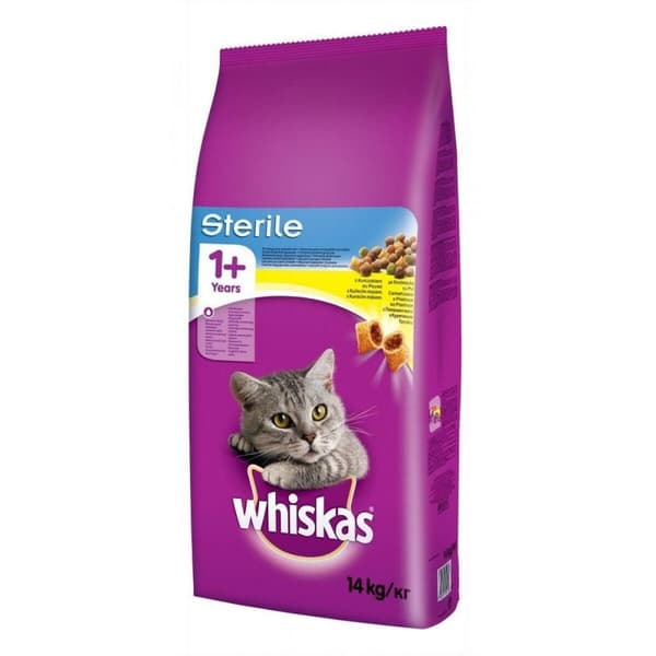 Kattmat Whiskas STERILE Vuxen Kyckling 14 Kg