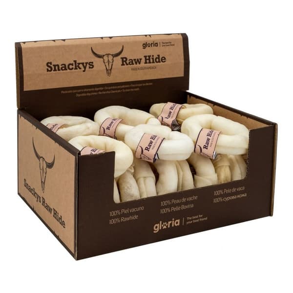 Koiran makupala Gloria Snackys Rawhide 8-9 cm Donut