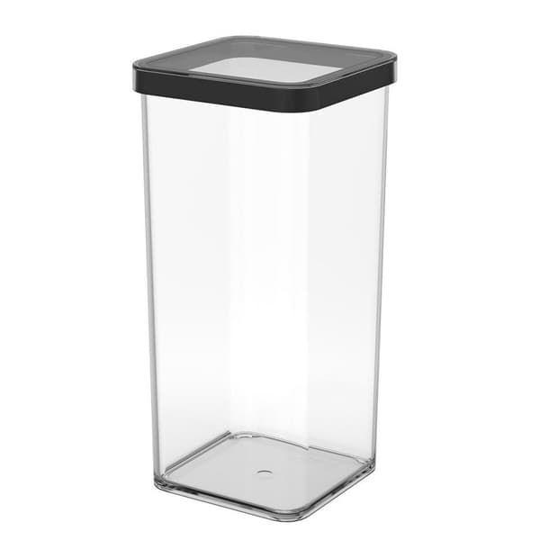 Behållare för matkonservering Rotho Loft Svart Transparent 1,5 L