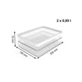 Miniatyrbillede 3 af 5: Mad Bevarelse Container Rotho Rondo Loft Hvid Gennemsigtig 850 ml