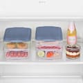 Miniatyrbillede 3 af 3: Mad Bevarelse Container Rotho Rondo Horizon blue Blå Gennemsigtig 750 ml 1,35 L