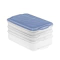 Miniatyrbillede 1 af 3: Mad Bevarelse Container Rotho Rondo Horizon blue Blå Gennemsigtig 750 ml 1,35 L