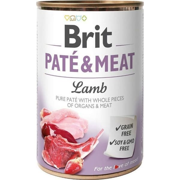 Våd mad Brit Paté & Meat Lamb 400 g Kylling