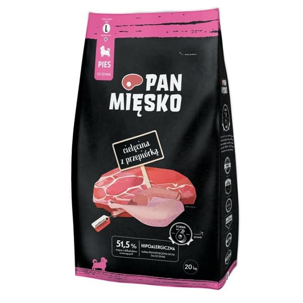 Foder PAN MIĘSKO Oksekød 20 kg