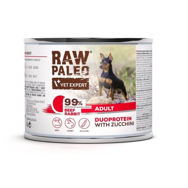 Kostea ruoka VETEXPERT RAW PALEO Pihvi 200 g