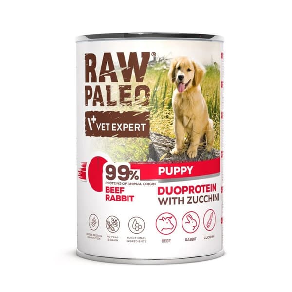 Våd mad VETEXPERT RAW PALEO Beef 400 g