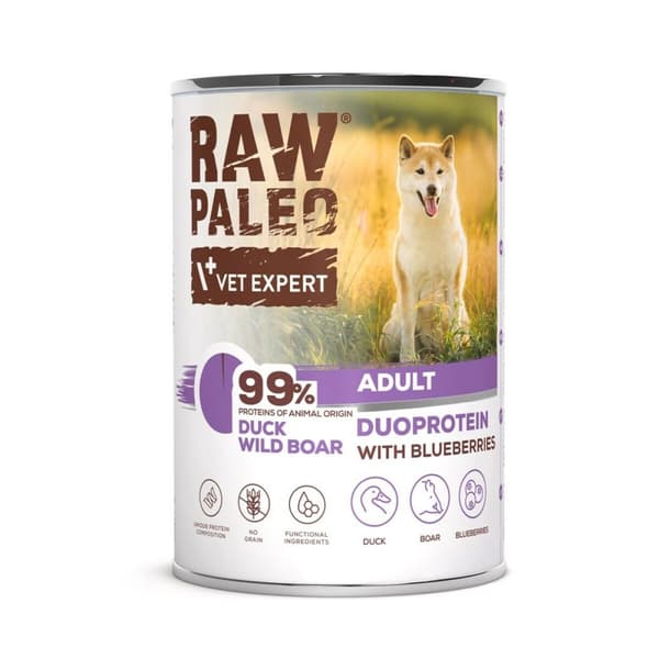 Våd mad VETEXPERT Duoprotein Duck & Boar Adult 400 g