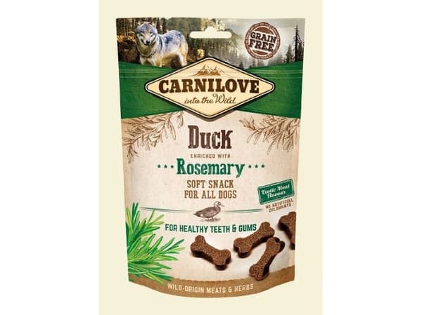 Carnilove Przysmak Dog Snack Fresh Soft Duck+Rosemary 200g