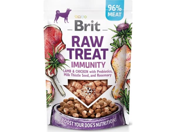 Brit Brit Raw Treat Dog Immunity Lamb & Chicken 40g