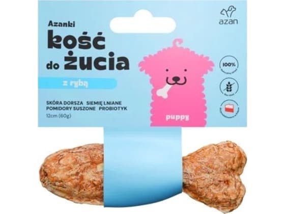 AZAN AZAN - Pennun puruluu turskan nahalla, pellavansiemenillä, aurinkokuivattuja tomaatteja ja probioottia 12cm