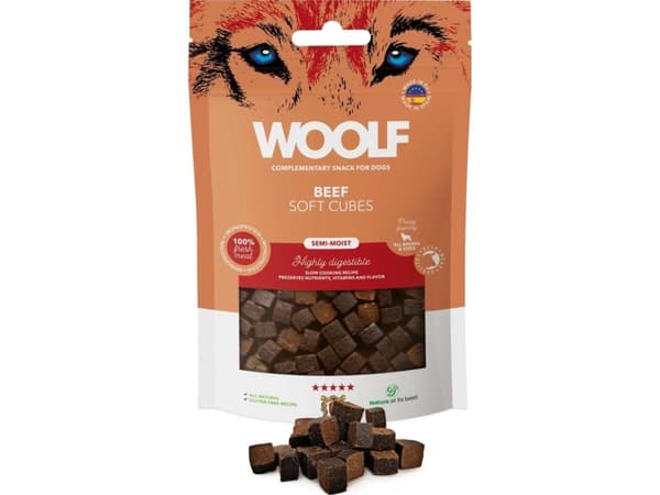 WOOLF Woolf Soft Cubes Monoprotein nötkött 100g