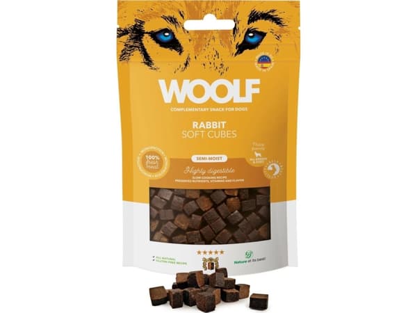 WOOLF Woolf Soft Cubes Monoprotein Rabbit 100g