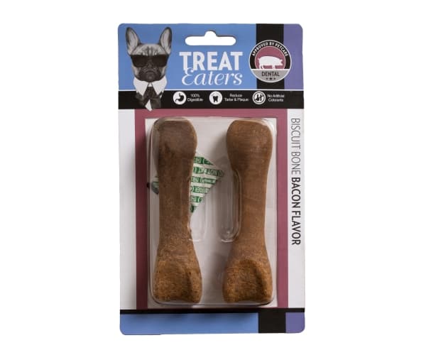 [OUTLET] - TE Biscuit Bone Bacon Small 2-pack - (6 pk/ps)
