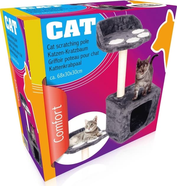 Pet Comfort kradsetræ til katte mørkegrå 68cm