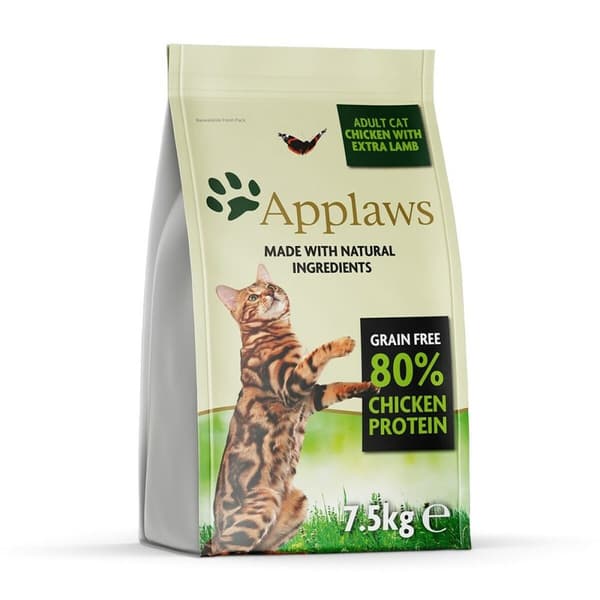 Kattemad Applaws Voksen Kylling Lam 7,5 kg