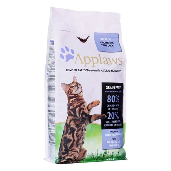 Kissanruoka Applaws Adult Aikuinen Kana Ankka 2 Kg