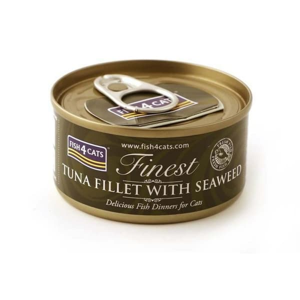 Kattmat FISH4DOGS FISH4CATS Tuna fillet with seaweed Fisk 70 g