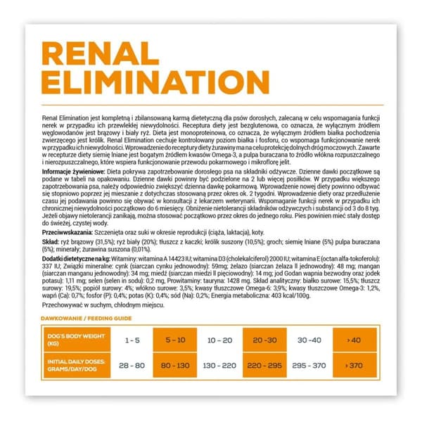 Rehu VETEXPERT Renal Elimination Kani 2 Kg
