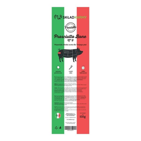 Koiran makupala EDEN Prosciutto bone no. 5 Possu 150 g