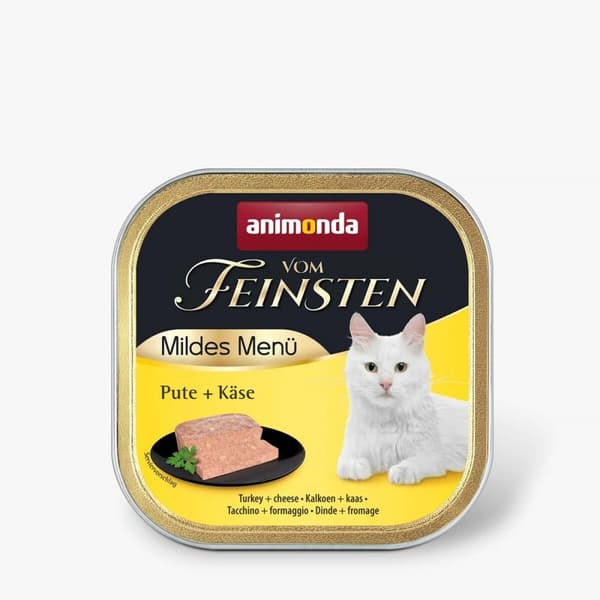 Kattemad Animonda Vom Feinsten Adult Mildes Menu Turkey with cheese 100 g