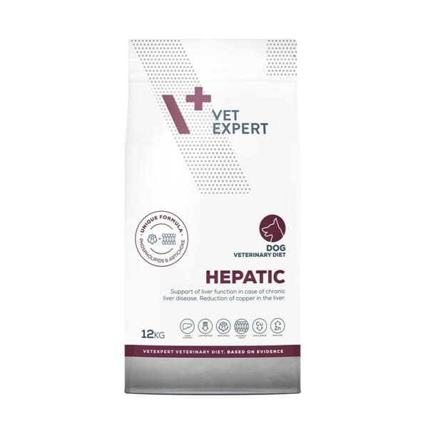 Foder VETEXPERT Hepatic Dog Kött 12 kg