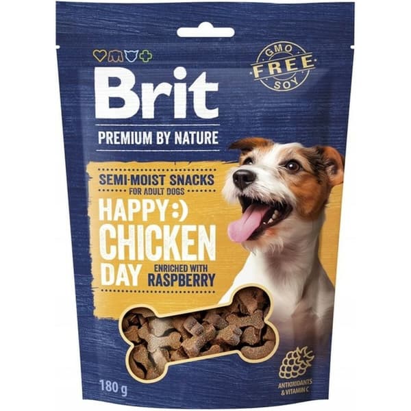 Hundgodis Brit Premium Dog Snack Chicken with Raspberry Kyckling 180 g
