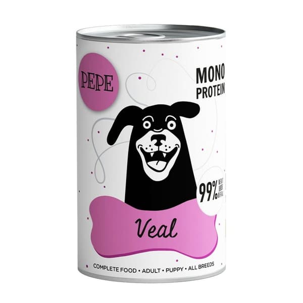 Våt mat Paka Zwierzaka Pepe Veal Kalvkött 400 g