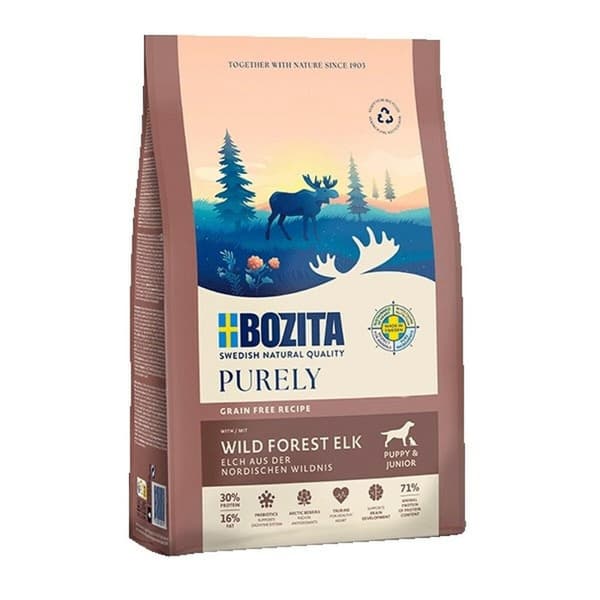 Foder Bozita Purely Junior Elk with chicken 11 Kg