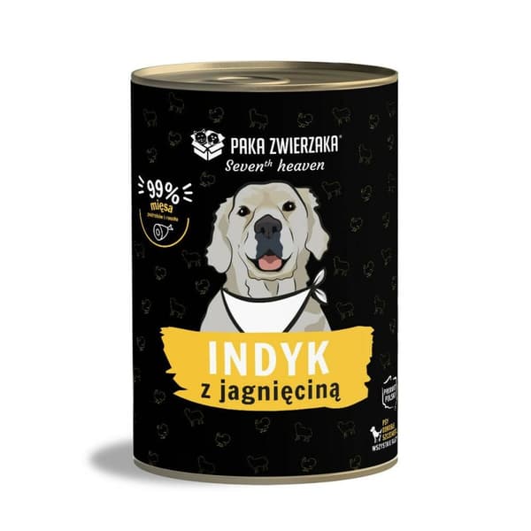 Våt mat Paka Zwierzaka Seventh Heaven Turkey with lamb Kalkon 400 g