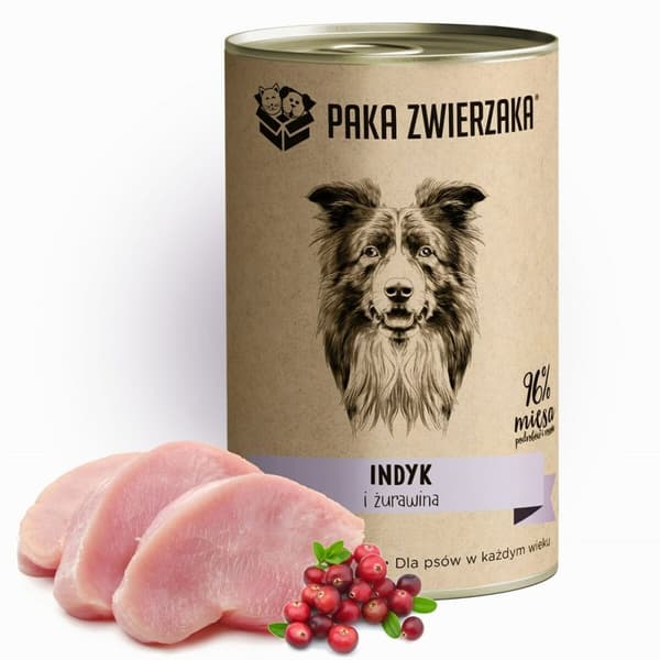 Våt mat Paka Zwierzaka Turkey and cranberries Kalkon 400 g
