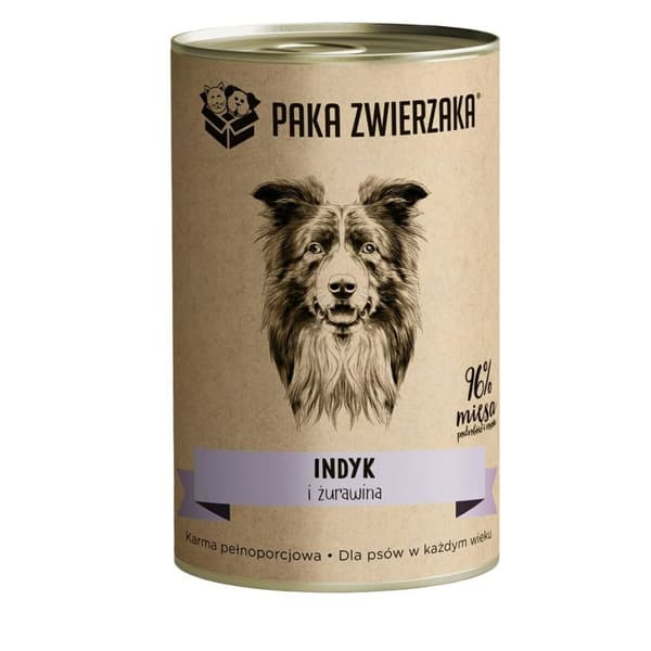 Våt mat Paka Zwierzaka Turkey and cranberries Kalkon 400 g
