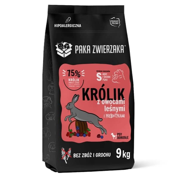 Foder Paka Zwierzaka Rabbit with forest fruits S Kanin 9 kg