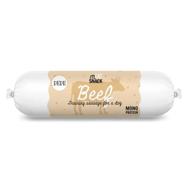 Hundgodis Paka Zwierzaka Pepe Sausage beef Nötkött 200 g