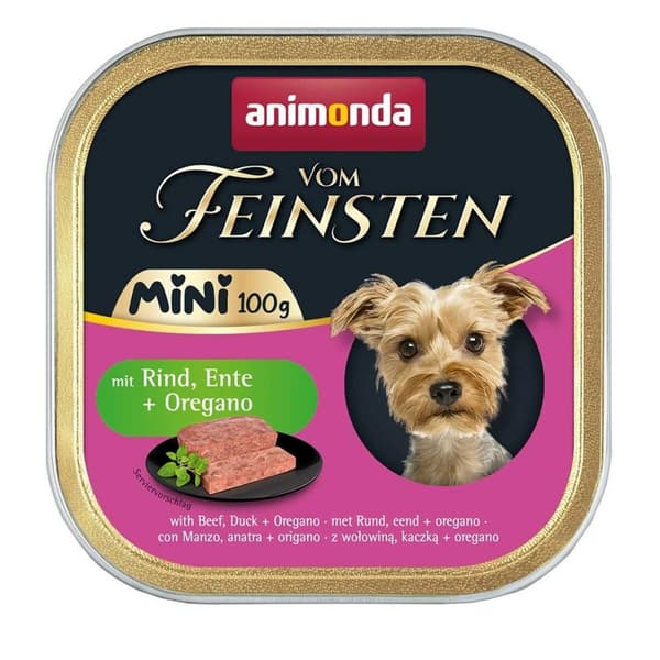 Våt mat Animonda Vom Feinsten Adult Mini Beef, duck and oregano Kyckling 100 g