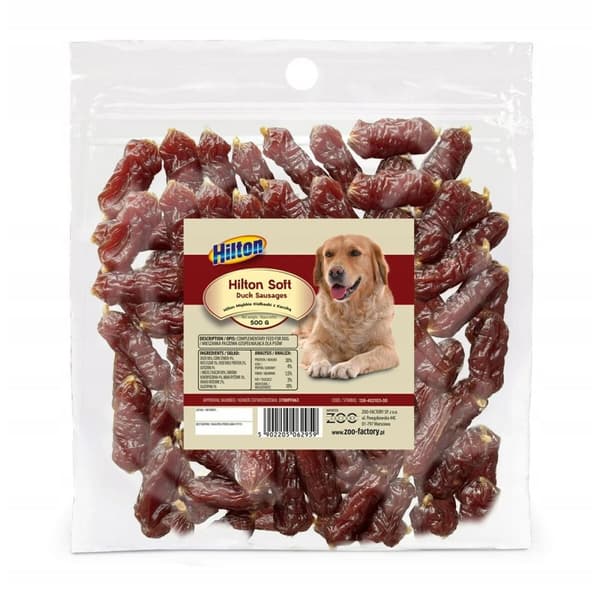 Koiran makupala Hilton Soft duck sausages Ankka 500 g
