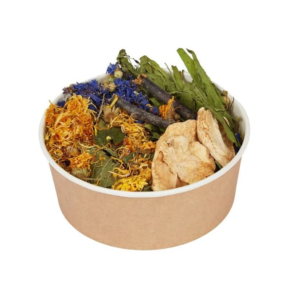 Kanin ruoka Factoryherbs Lunch Box Chinchilla Kilpikonna Jyrsijät Papukaija Kanarialintu Linnut 80 g