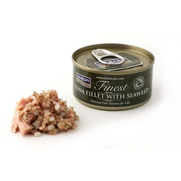 Kattemad FISH4DOGS FISH4CATS Tuna fillet with seaweed Fisk 70 g