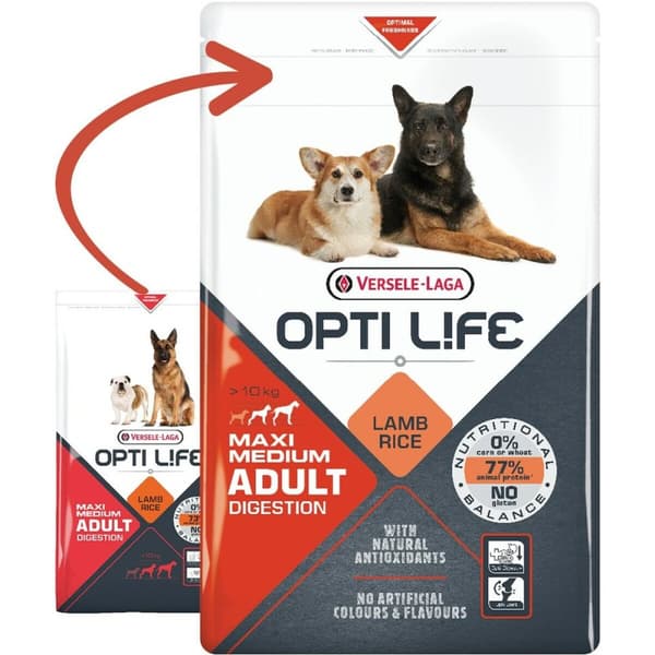 Foder Versele-Laga Adult Digestion Medium & Maxi Voksen Lam 12,5 Kg