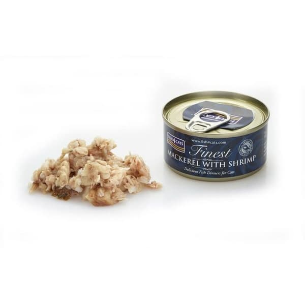 Kissanruoka FISH4DOGS Mackerel with shrimp Kala 70 g