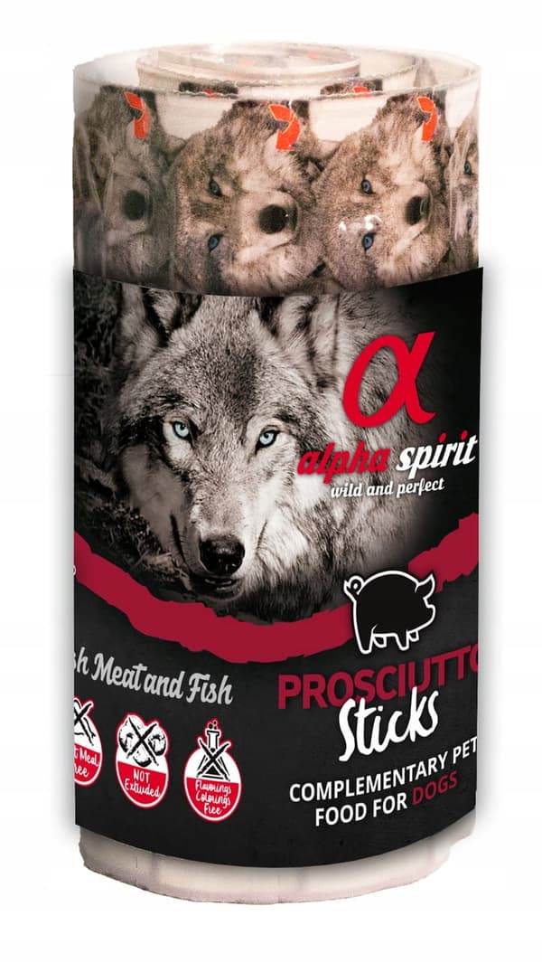 Alpha Spirit - Koiran herkkupalat - Prosciutto-tikut - 160 g
