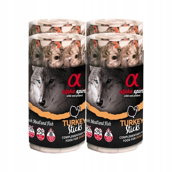 Alpha Spirit - Koiran herkkupalat - Kalkkunatikut - 160 g
